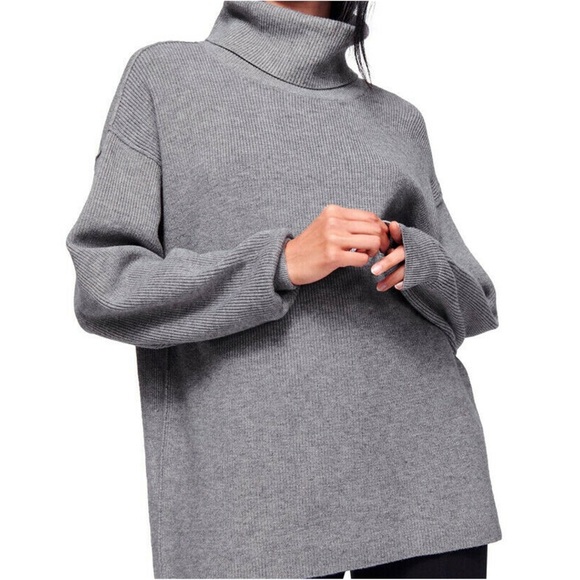 Free People Sweaters - Free People Womens Softly Structured Pullover Turtleneck Sweater